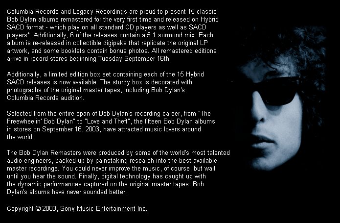 Bob Dylan Revisited: The Remasters